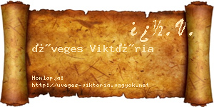 Üveges Viktória névjegykártya